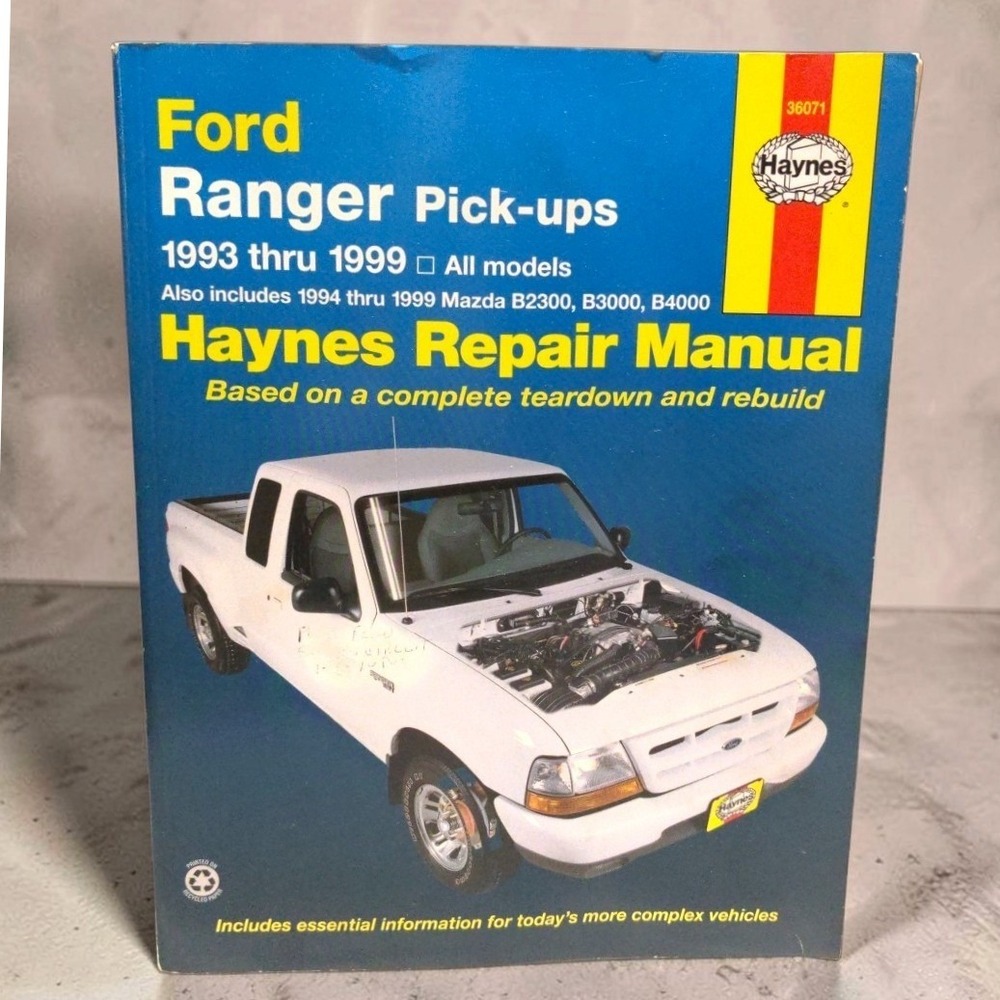 VTG Haynes Ford Ranger Mazda B-Series 1993-1999 Repair Manual 36071 Pick-ups DIY